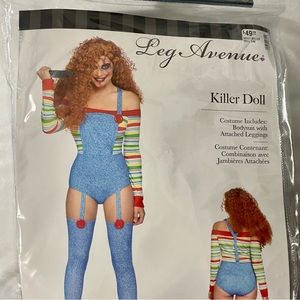 Leg Avenue Adult Chucky Killer Doll Bodysuit Costume